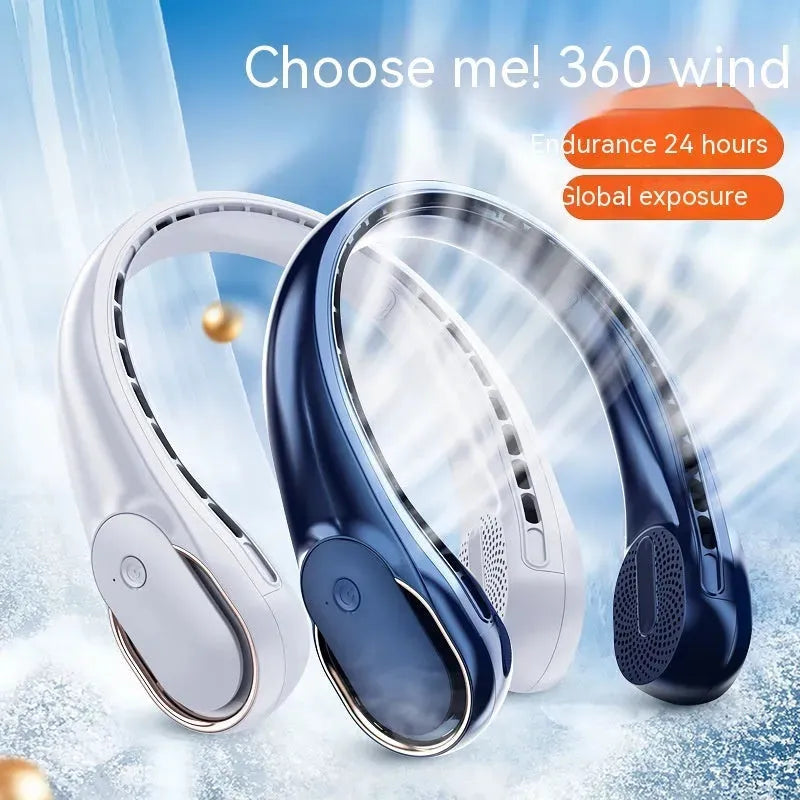 Hanging Neck Usb Charging Portable Little Student Office Outdoor Sports Neck-hanging Fan - Bellarte Enchanté Hanging Neck Usb Charging Portable Little Student Office Outdoor Sports Neck-hanging Fan